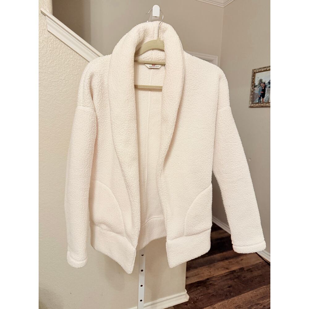Vineyard Vines White Sherpa Sweater Size XS